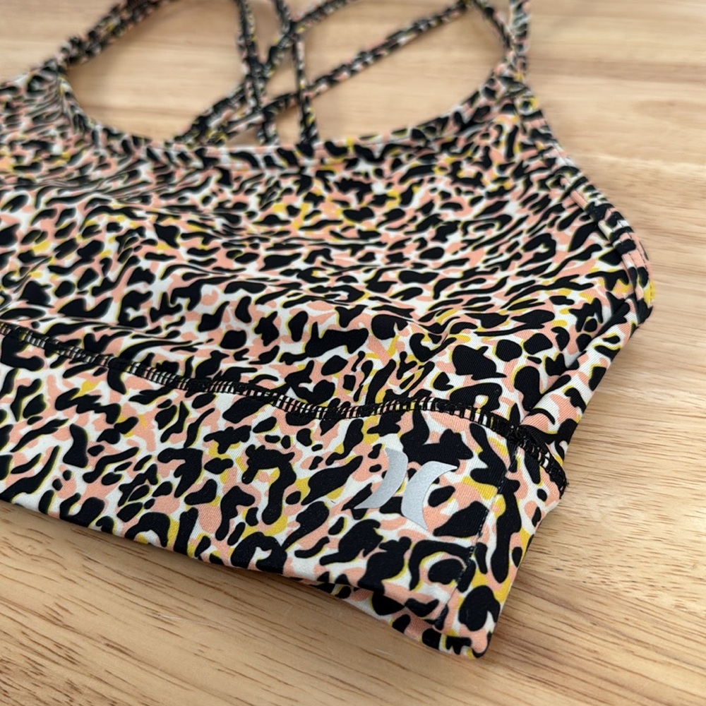 Hurley H2O-DRI Multicolor Animal Print Sports Bra